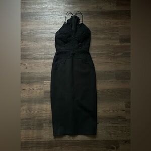 Angel Biba Black Lace Maxi Dress